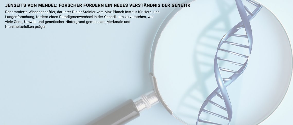 Teaser Bild mit DNA unter lupe